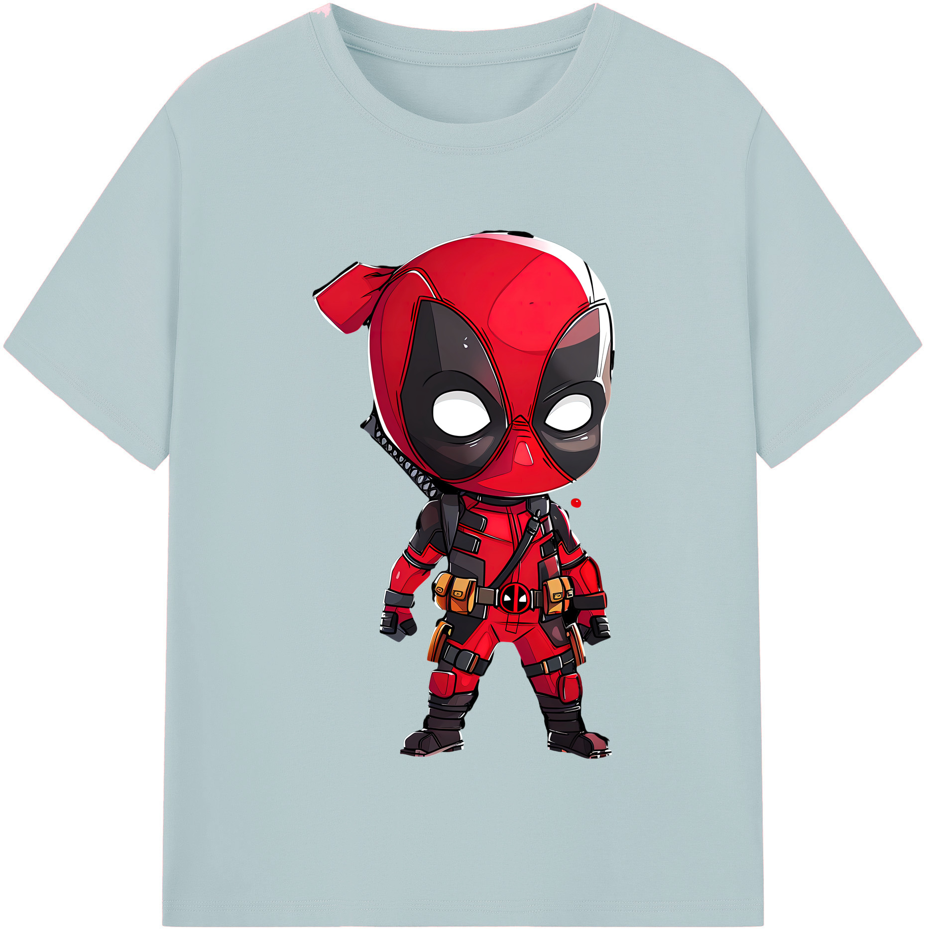 （画像用） Deadpool デッドプール 綿100％半袖Tシャツ（フロントプリント）